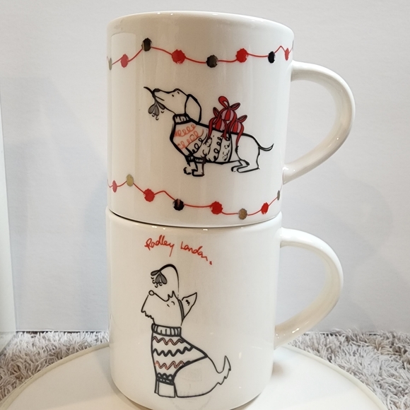NWT RADLEY LONDON ~ Radley & Friends Stackable 12 Ounce Mugs - Picture 1 of 7